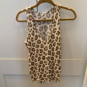 J Crew Leopard Tank